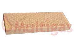 PLACA REFRACTARIA ESTUFA. 132MM X 46MM ONDULADA
