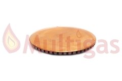 TAPA BRONCE MECHERO COCINA ORO AZUL. CHICA