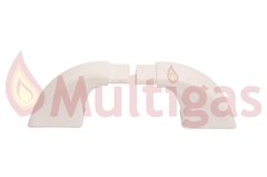 SOPORTE MANIJA PUERTA HORNO COCINA LONGVIE L/600. BLANCA CURVA