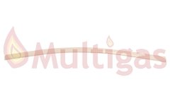 MANIJA PUERTA HORNO COCINA DOMEC SPAR. CURVA BRILLANTE 43CM