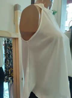 Top Crepe de Seda Escote Americano - tienda online