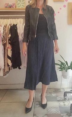 Falda plisada Midi