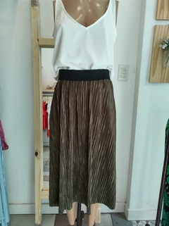 Falda plisada Midi - tienda online