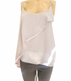 Musculosa seda irregular - tienda online