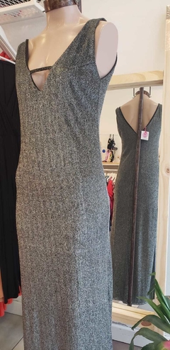 Vestido largo nighty brillo - tienda online