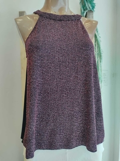 Top Lurex Elastizado Escote Americano - comprar online