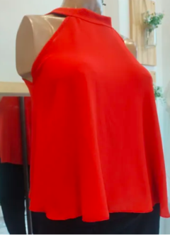 Top Crepe de Seda Escote Americano - comprar online