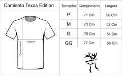 Camiseta branca com bandeira Texas ★ Edition - comprar online