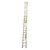 Escalera Extensible Fibra De Vidrio 2x12 Peldaños 375/650 Cm