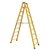 Escalera Plegable Fibra De Vidrio Doble Lado 304 Cm 150 Kg