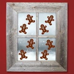 8 Adesivos Biscoitos Gengibre Natal