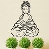 Adesivo de Parede Meditação Buda com Flor de Lotus