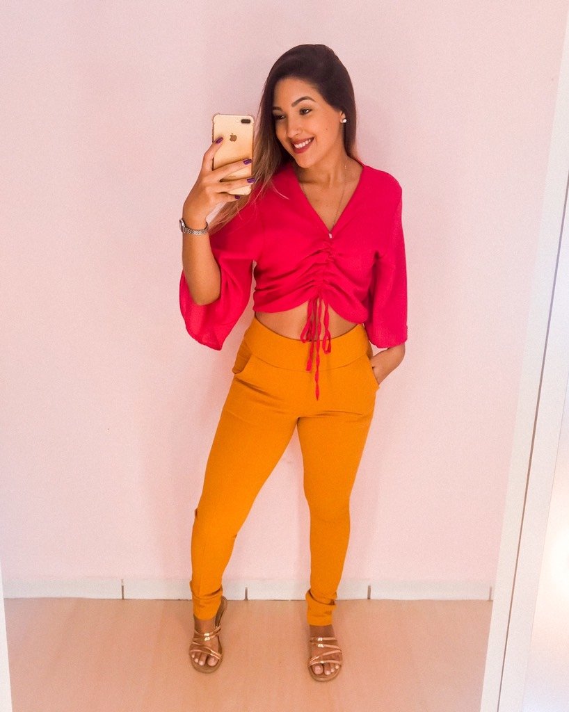 blusa flare