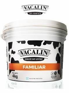Dulce de leche Familiar Vacalin x 4 kg