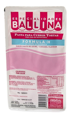 Pasta Ballina Rosa Formula H x 500 gr