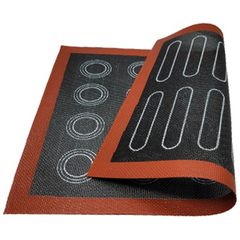 PLACA DE SILICONA ANTIADHERENTE PARA MACARONS / ECLAIRS 30x40 cm