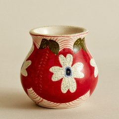 Mate Flor Rojo + bolsita patchwork