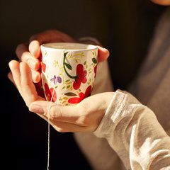 Vasito para Té (Gobelet) Flores Rojas - comprar online