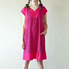 Vestido Ondulante Fucsia - comprar online