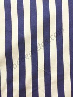 Gabardinas Estampadas - Deco-Chic Toile d´ Jouy - Blue Rayada - comprar online