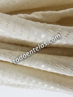 Cortina Madras Rustico - Estilo baston/nido - Natural - comprar online
