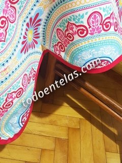 Mantel de Gabardina Estampado - Aqua Rings - comprar online