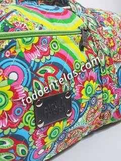 Bolso de mano viajero estampado - Duffel - Green Eyes