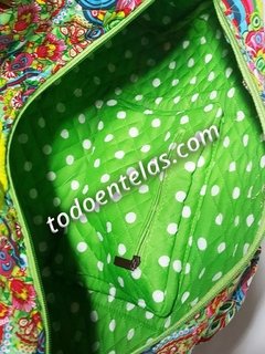Bolso de mano viajero estampado - Duffel - Green Eyes - comprar online