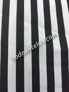 Gabardinas Estampadas - Deco-Chic Toile d´ Jouy - Black Rayada - comprar online