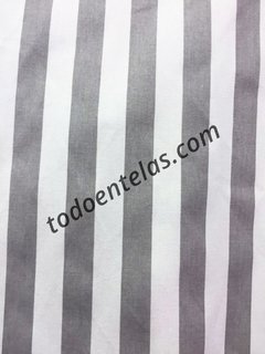 Gabardinas Estampadas - Deco-Chic Toile d´ Jouy - Gray Rayada - comprar online