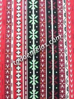 Gabardinas Estampadas - Aguayos - Red Mohave x 20 metros !