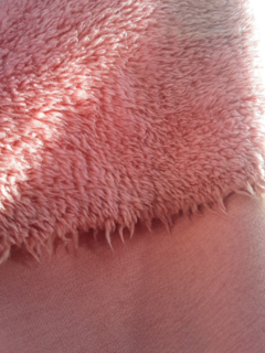 Piel con Friza - Coral