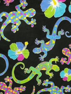 Gabardina Estampada - Flowers Iguanas