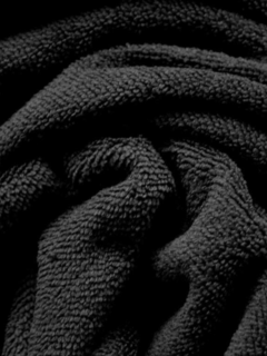 Toalla de Microfibra Lisa - Negra