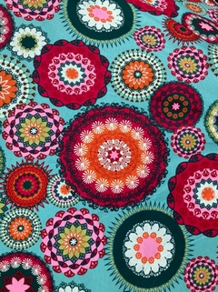Gabardina Estampada - Turquoise Mandalas