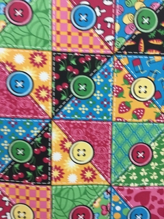 Gabardina Estampada - Colour Buttons