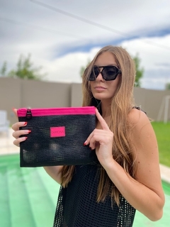 Bolso RED Negro c/ Fucsia - tienda online