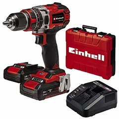 Taladro Atornillador Inalambrico Brushless -Sin Carbones con percutor +  cargador + maletin + 2 baterias de 2 ah