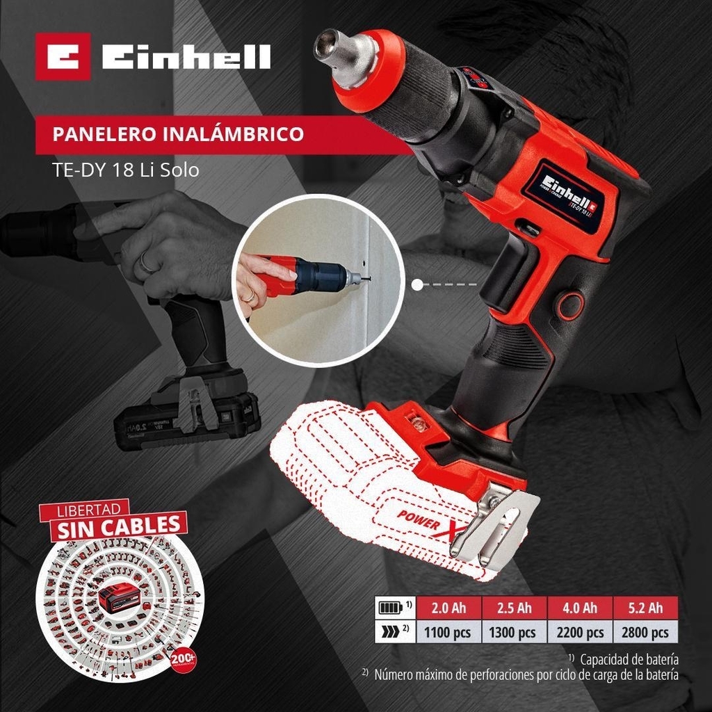 Atornillador Panelero Inalambrico Te-dy 18 Bateria Cargador Atornillador Panelero Inalambrico Te-dy 18 Bateria Cargador