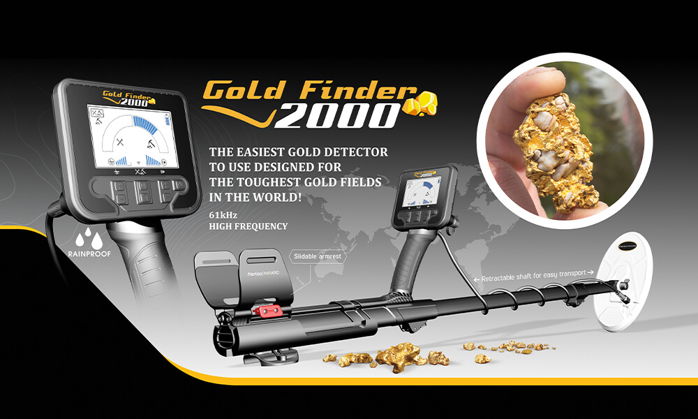 Detector de metais Gold Finder 2000 Makro Nokta
