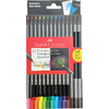 Lapices SuperSoft Faber x 12 Colores + 2 Grafito