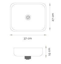Bacha Simple Cocina Acero 27x37x15 C/sopapa Cod.4300 - comprar online