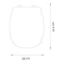 Asiento Inodoro Monaco Roca /ariel Cierre Suave Cod.mon850 - comprar online