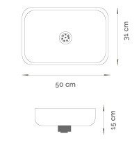 Bacha Simple Cocina Acero 50x31x15 C/sopapa Cod.4307 - comprar online