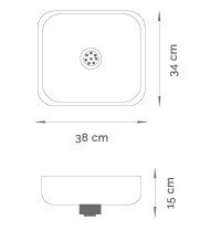 Bacha Simple Cocina Acero 50x31x15 C/sopapa Cod.4307 - comprar online