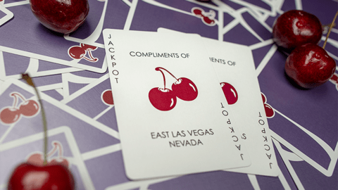 Baraja Cherry Casino Morado Fremonts (Desert Inn Purple) Playing Cards