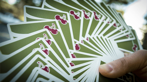 Baraja Cherry Casino Fremonts Sahara Green Playing Cards Verde