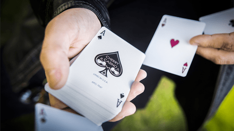 Baraja Cherry Casino Fremonts Sahara Green Playing Cards Verde
