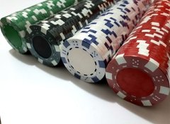 Rollo 25 fichas de Poker Modelo Dice Color Negro en internet