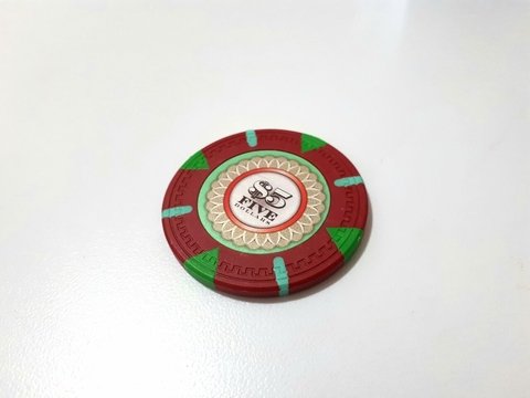 Rollo 25 Fichas de Poker The Mint Denominación "$5"
